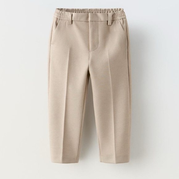 Zara Kids Suite Jacket and Pants - Beige Size 5 - Picture 2 of 9